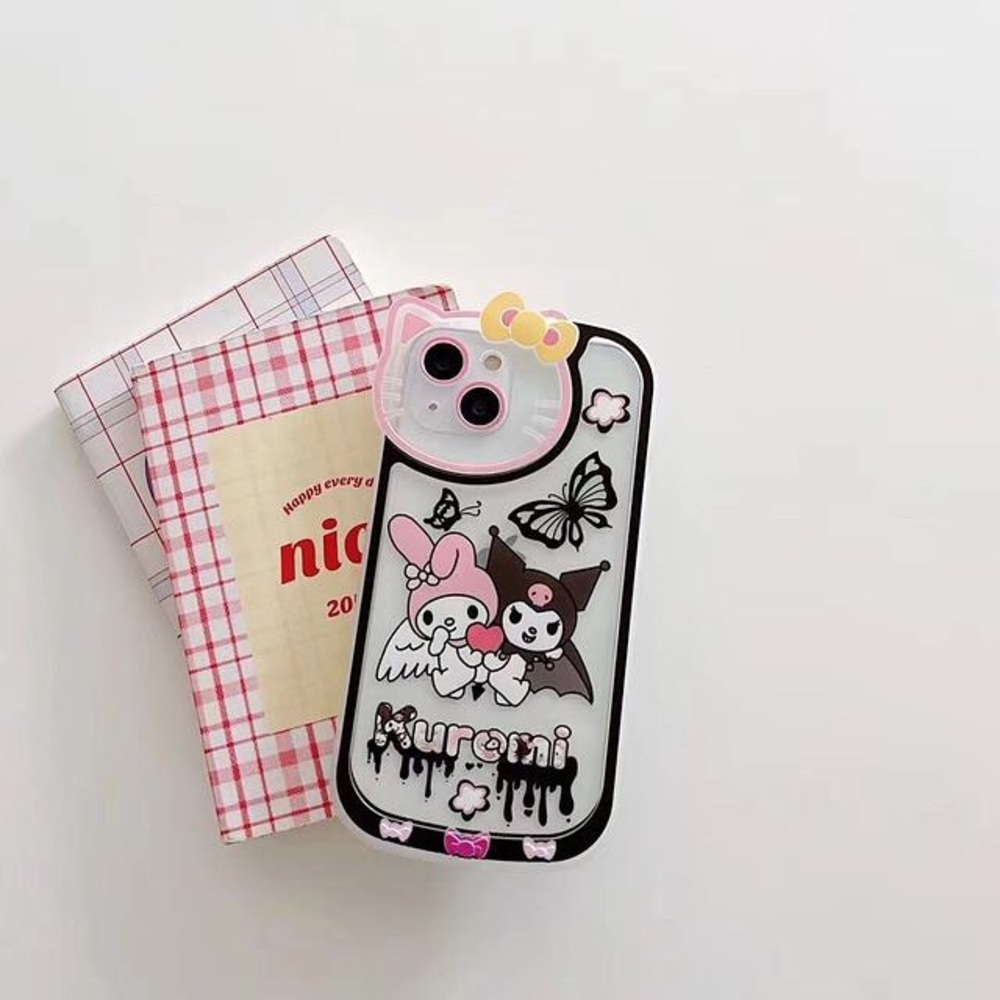 My Melody x Kuromi iPhone Case 💖🖤
